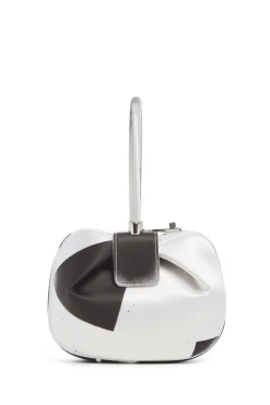 Adam Pendleton x Gabriela Hearst Nina Bag in Black & White Satin № 10