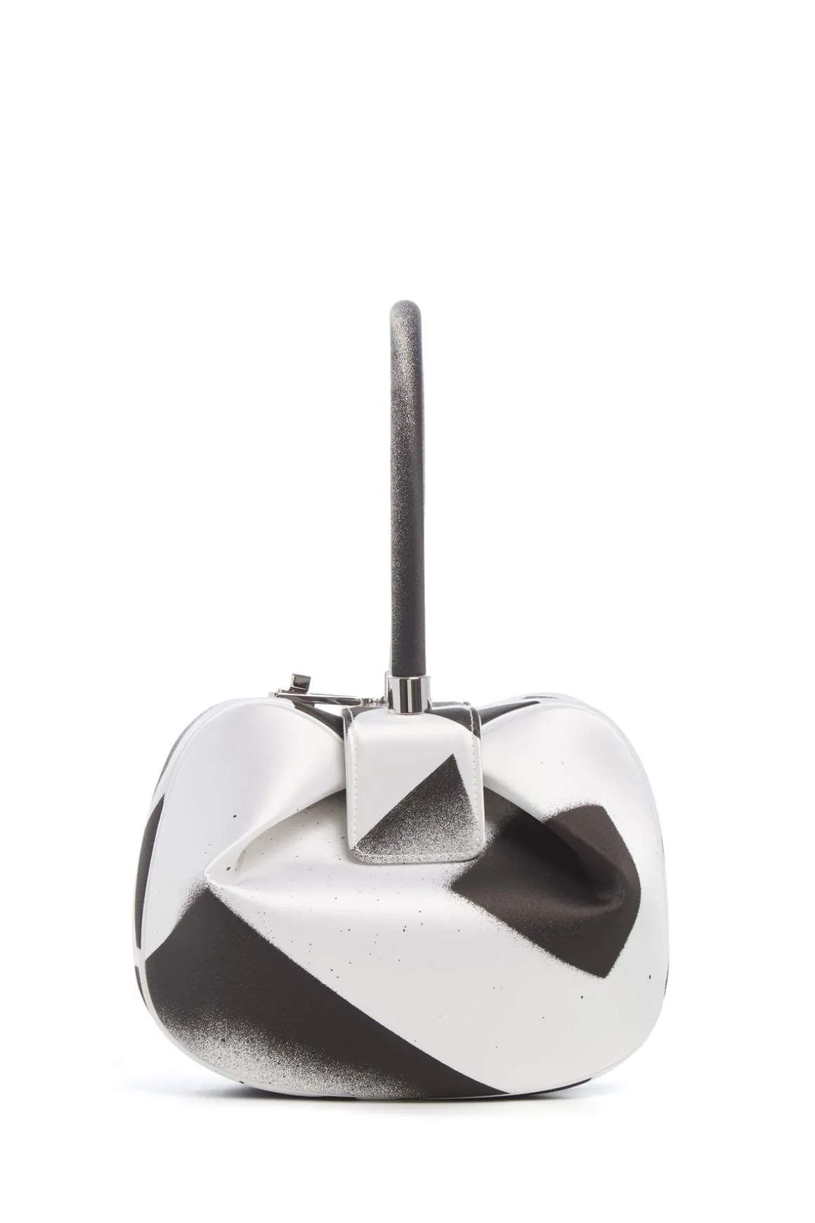 Adam Pendleton x Gabriela Hearst Nina Bag in Black & White Satin № 10