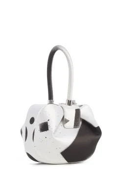 Adam Pendleton x Gabriela Hearst Nina Bag in Black & White Satin № 11
