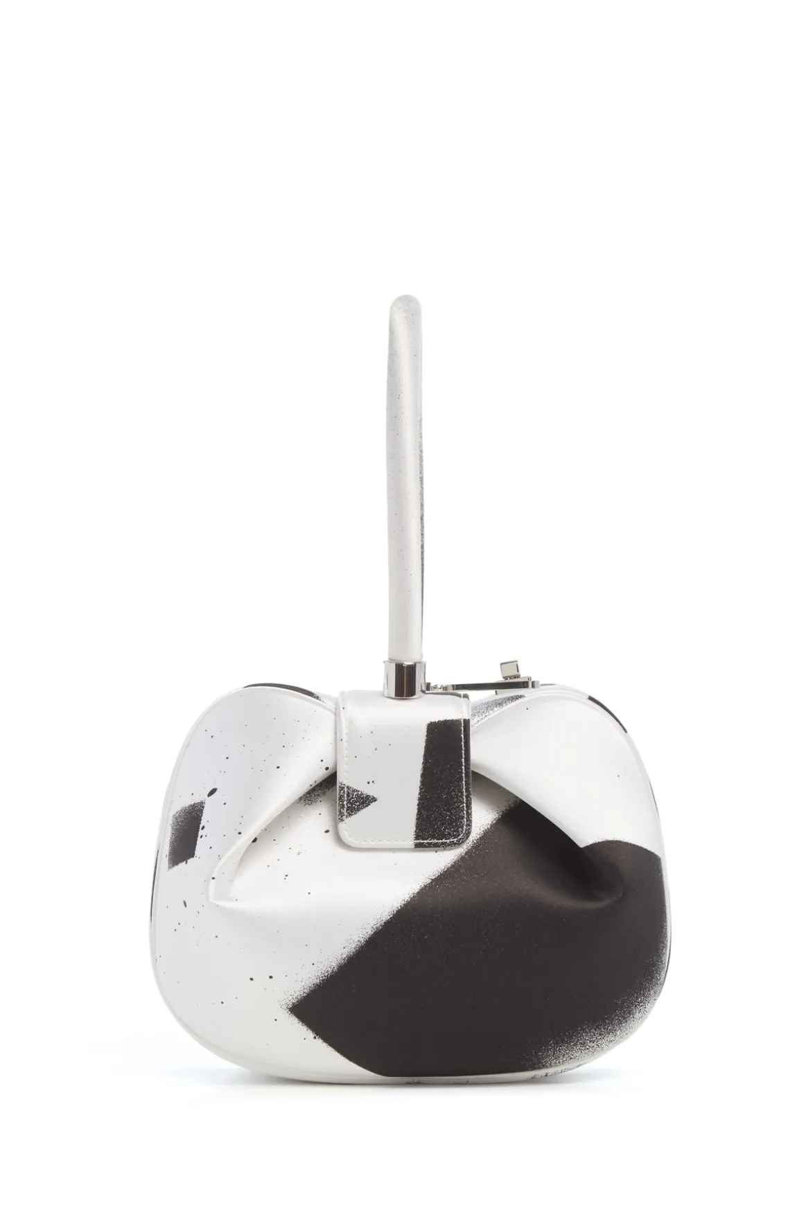 Adam Pendleton x Gabriela Hearst Nina Bag in Black & White Satin № 11
