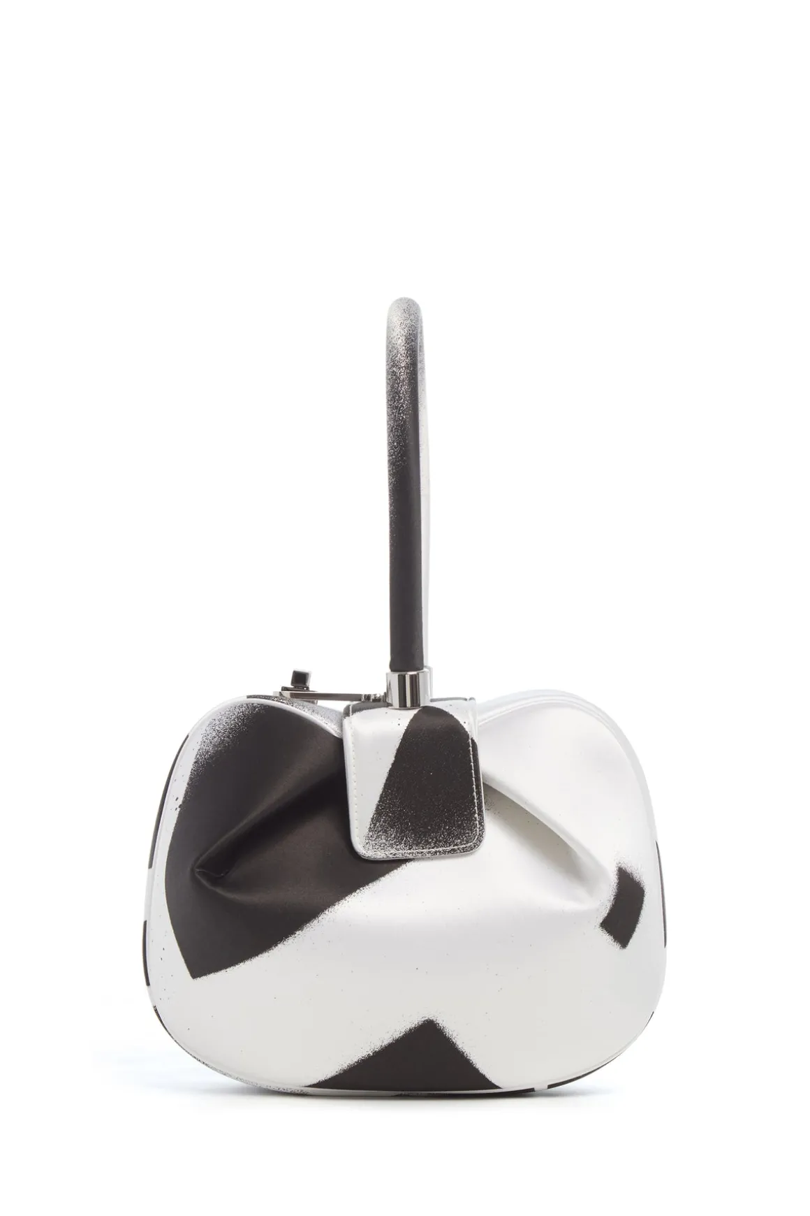 Adam Pendleton x Gabriela Hearst Nina Bag in Black & White Satin № 11