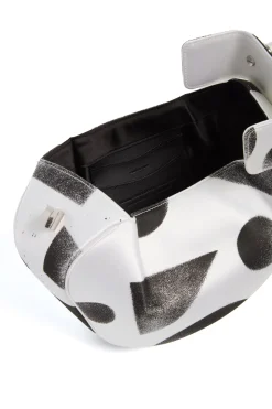 Adam Pendleton x Gabriela Hearst Nina Bag in Black & White Satin № 16