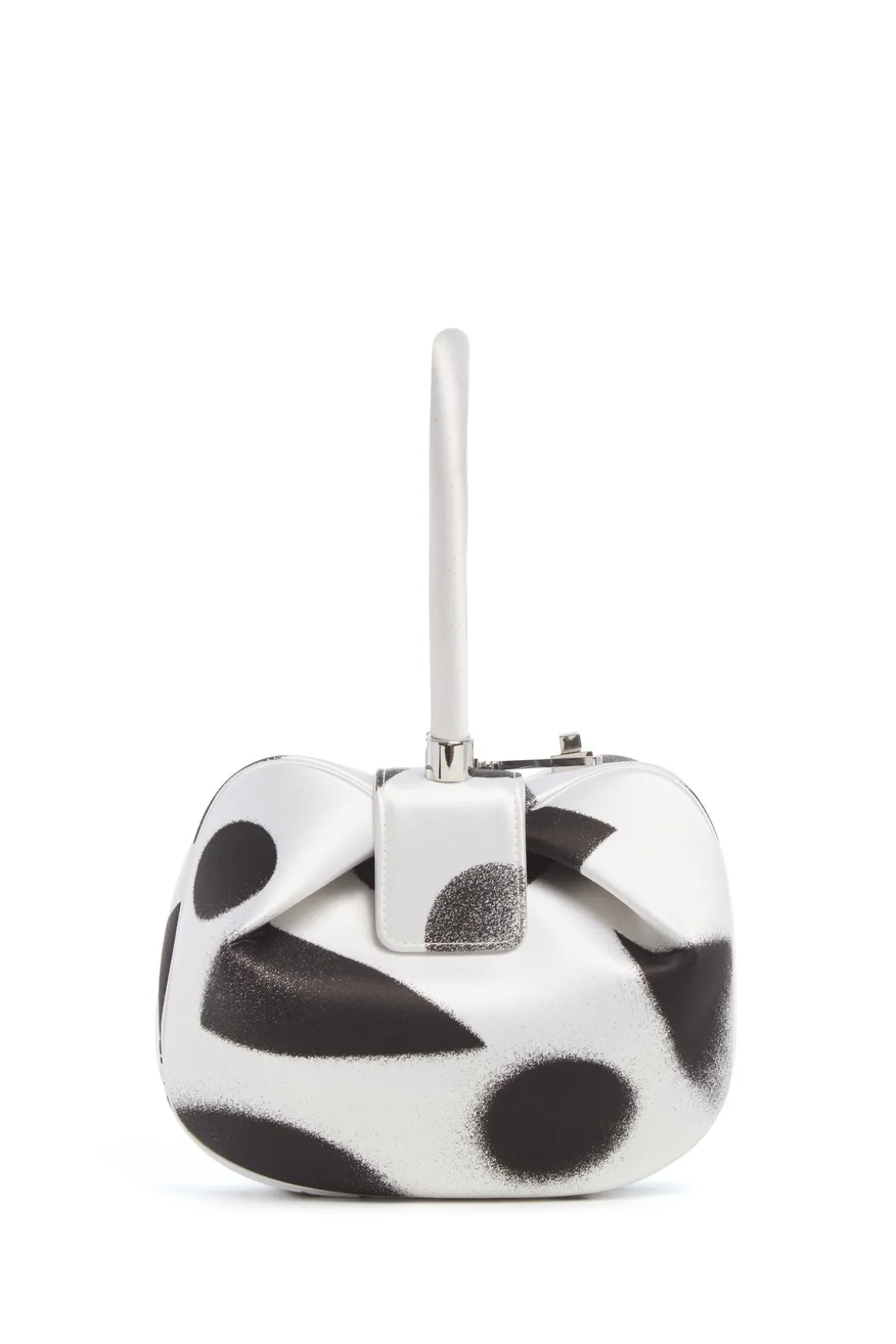 Adam Pendleton x Gabriela Hearst Nina Bag in Black & White Satin № 16