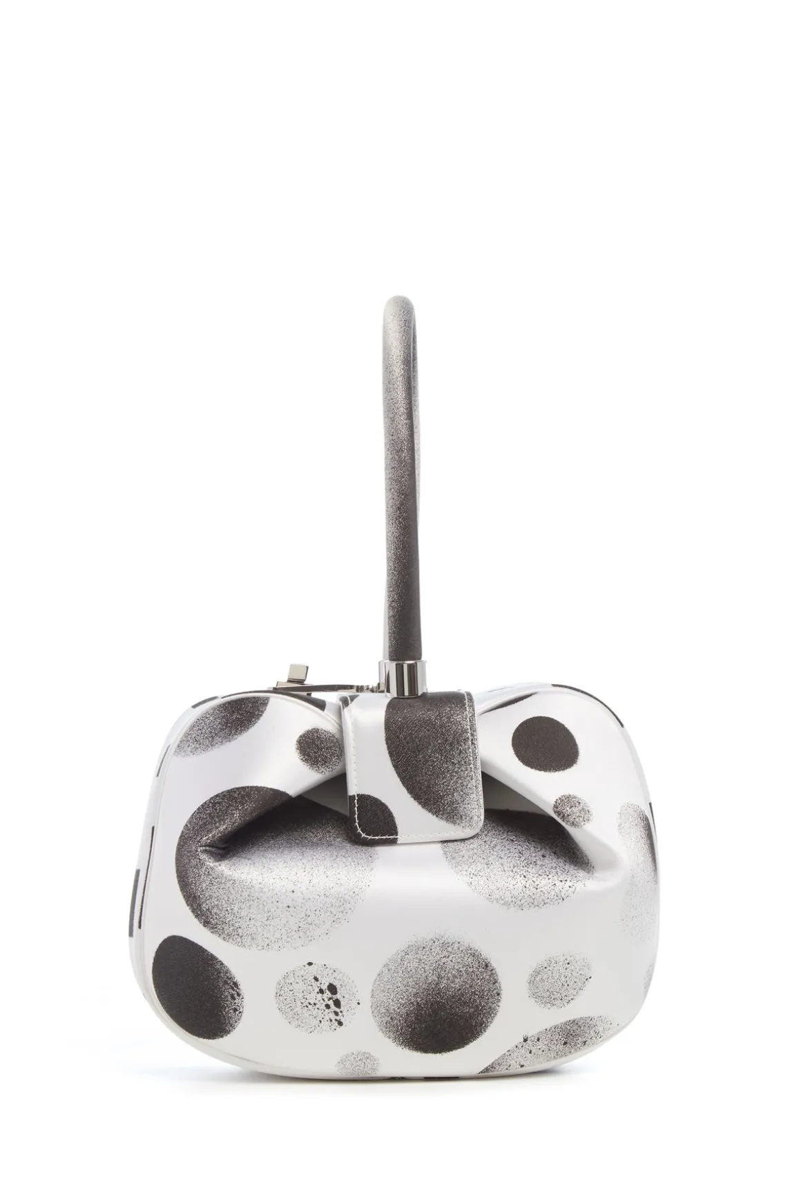 Adam Pendleton x Gabriela Hearst Nina Bag in Black & White Satin № 18