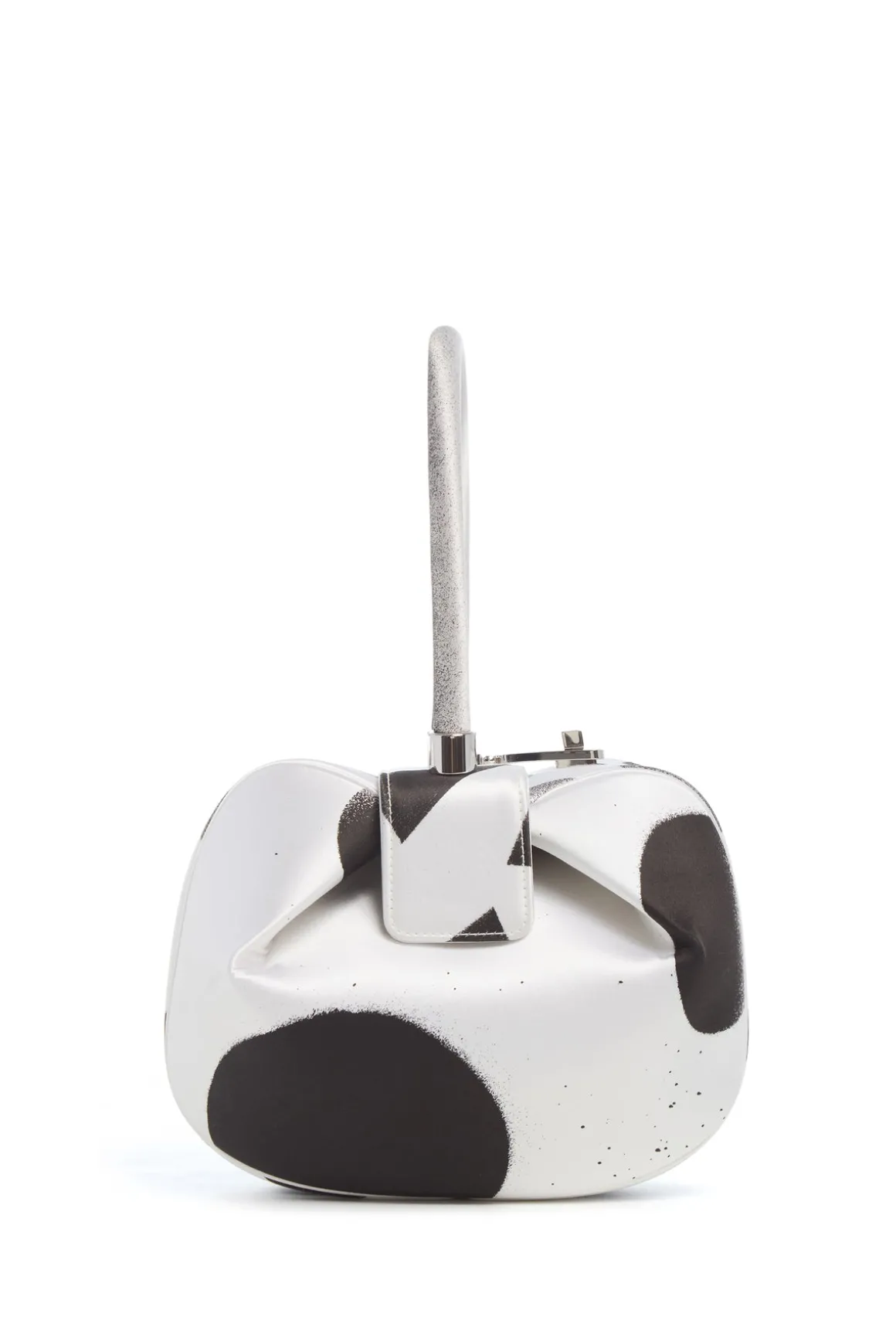 Adam Pendleton x Gabriela Hearst Nina Bag in Black & White Satin № 19