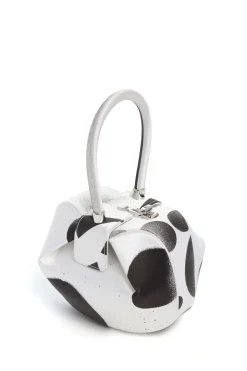 Adam Pendleton x Gabriela Hearst Nina Bag in Black & White Satin № 19