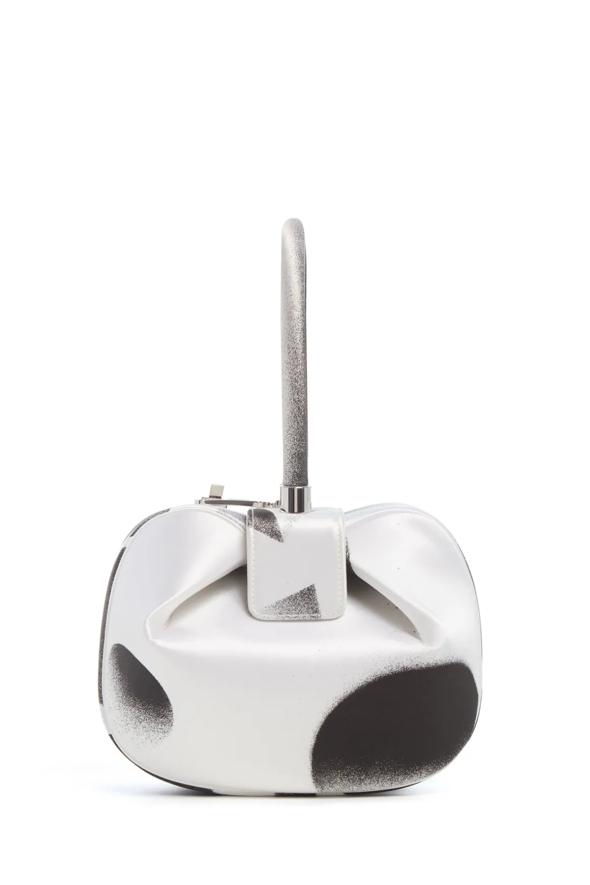 Adam Pendleton x Gabriela Hearst Nina Bag in Black & White Satin № 19