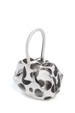 Adam Pendleton x Gabriela Hearst Nina Bag in Black & White Satin № 23