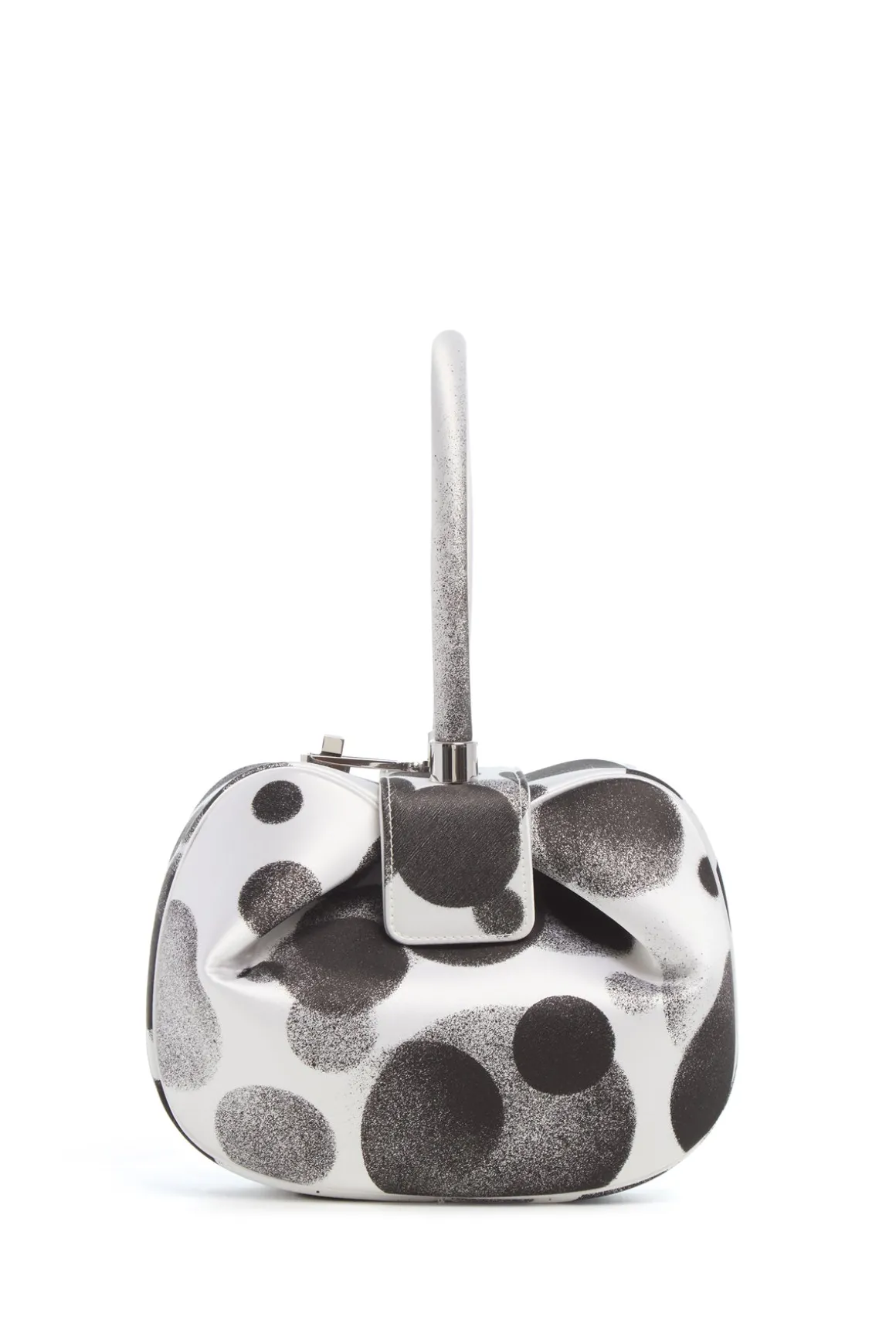 Adam Pendleton x Gabriela Hearst Nina Bag in Black & White Satin № 23