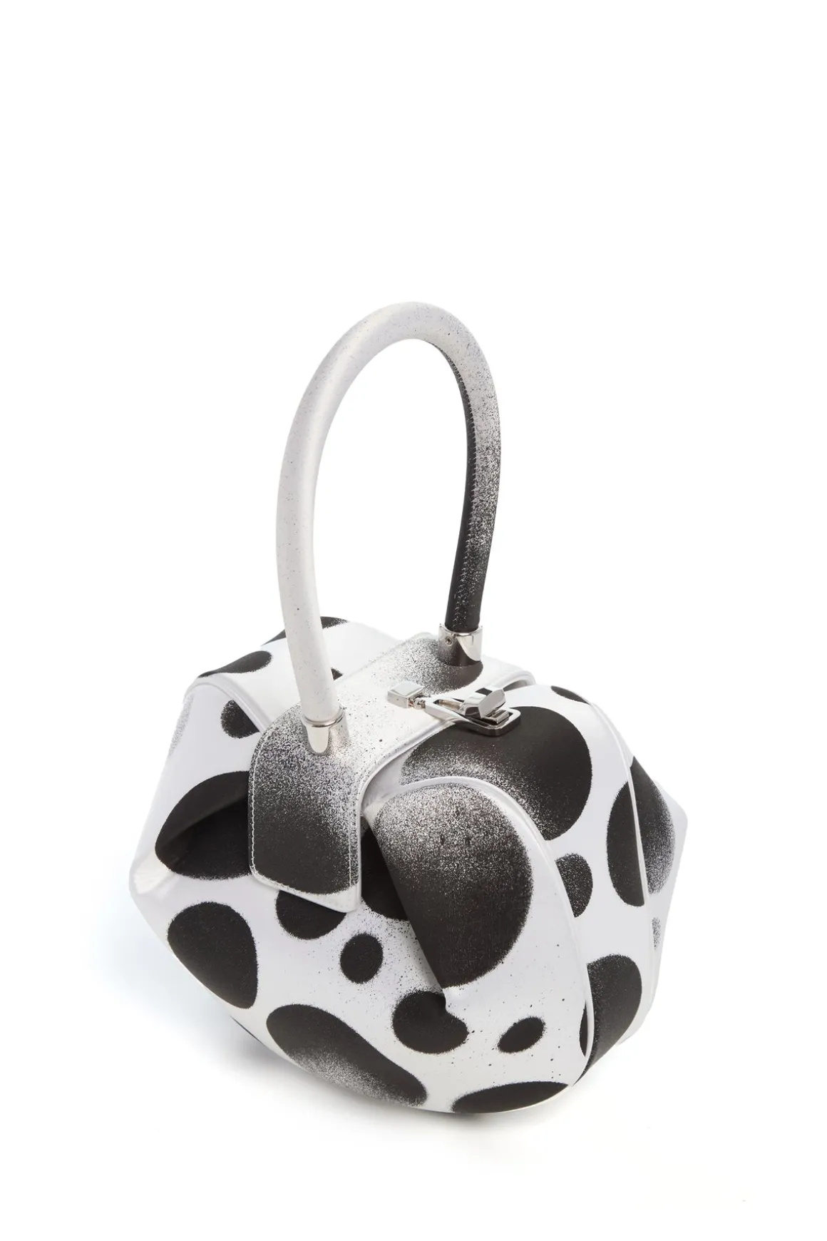 Adam Pendleton x Gabriela Hearst Nina Bag in Black & White Satin № 24