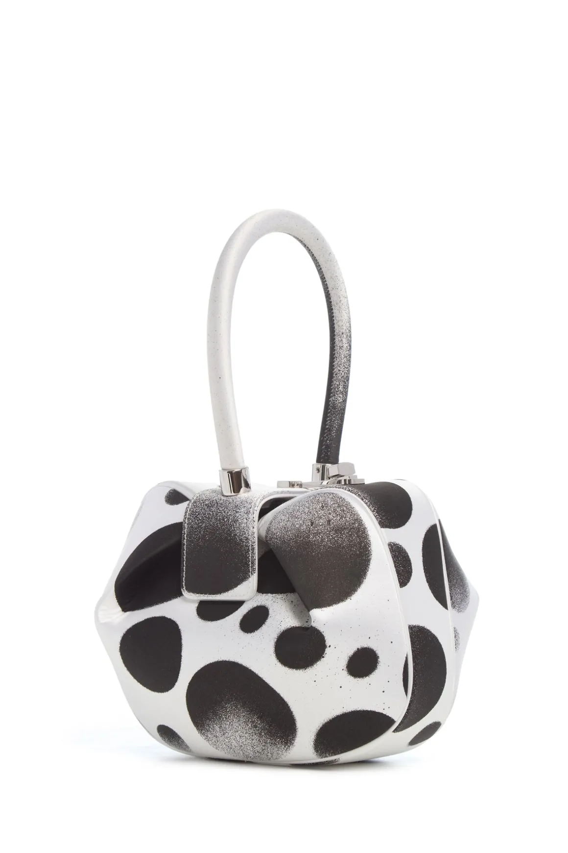 Adam Pendleton x Gabriela Hearst Nina Bag in Black & White Satin № 24