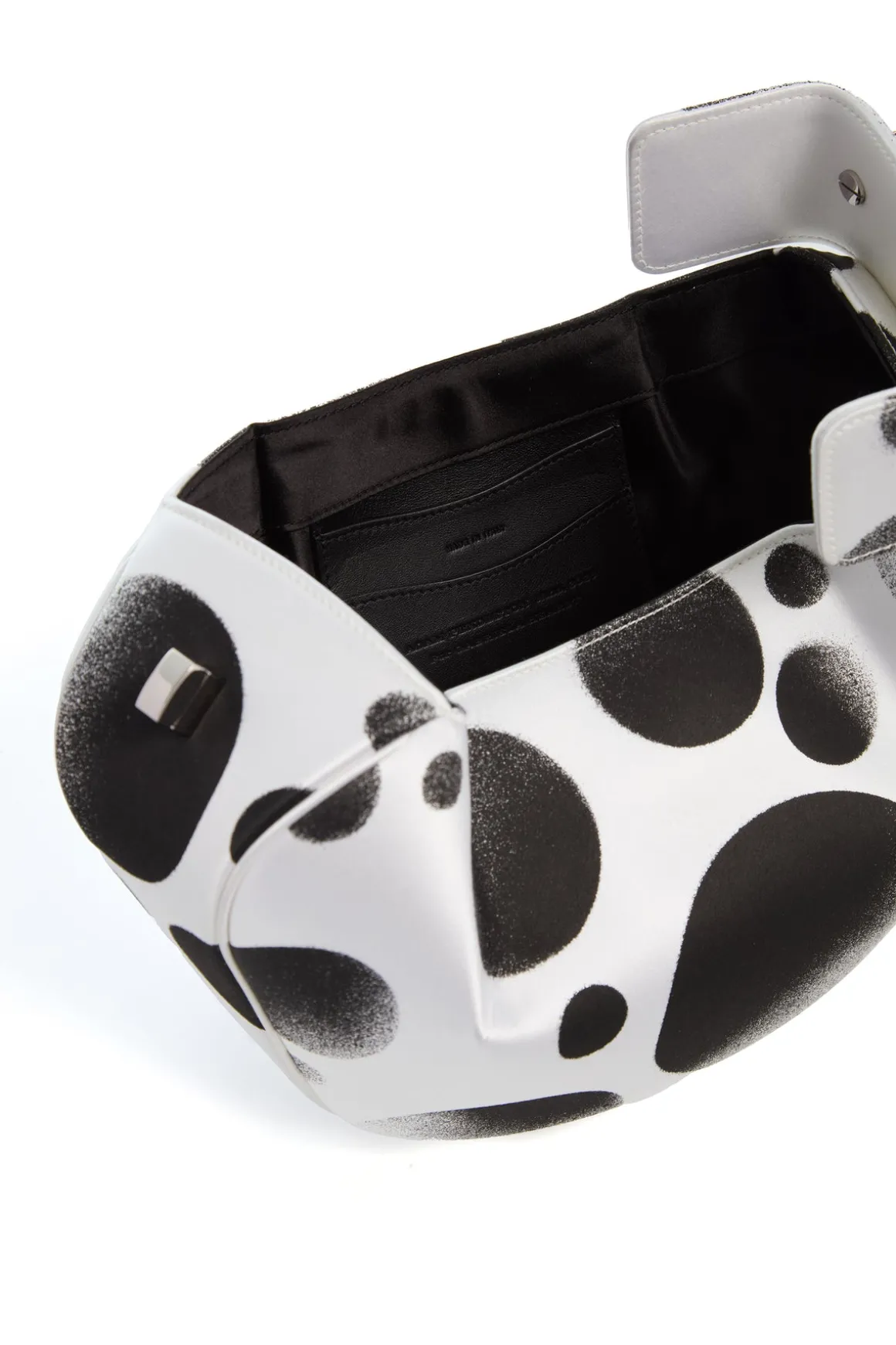 Adam Pendleton x Gabriela Hearst Nina Bag in Black & White Satin № 24