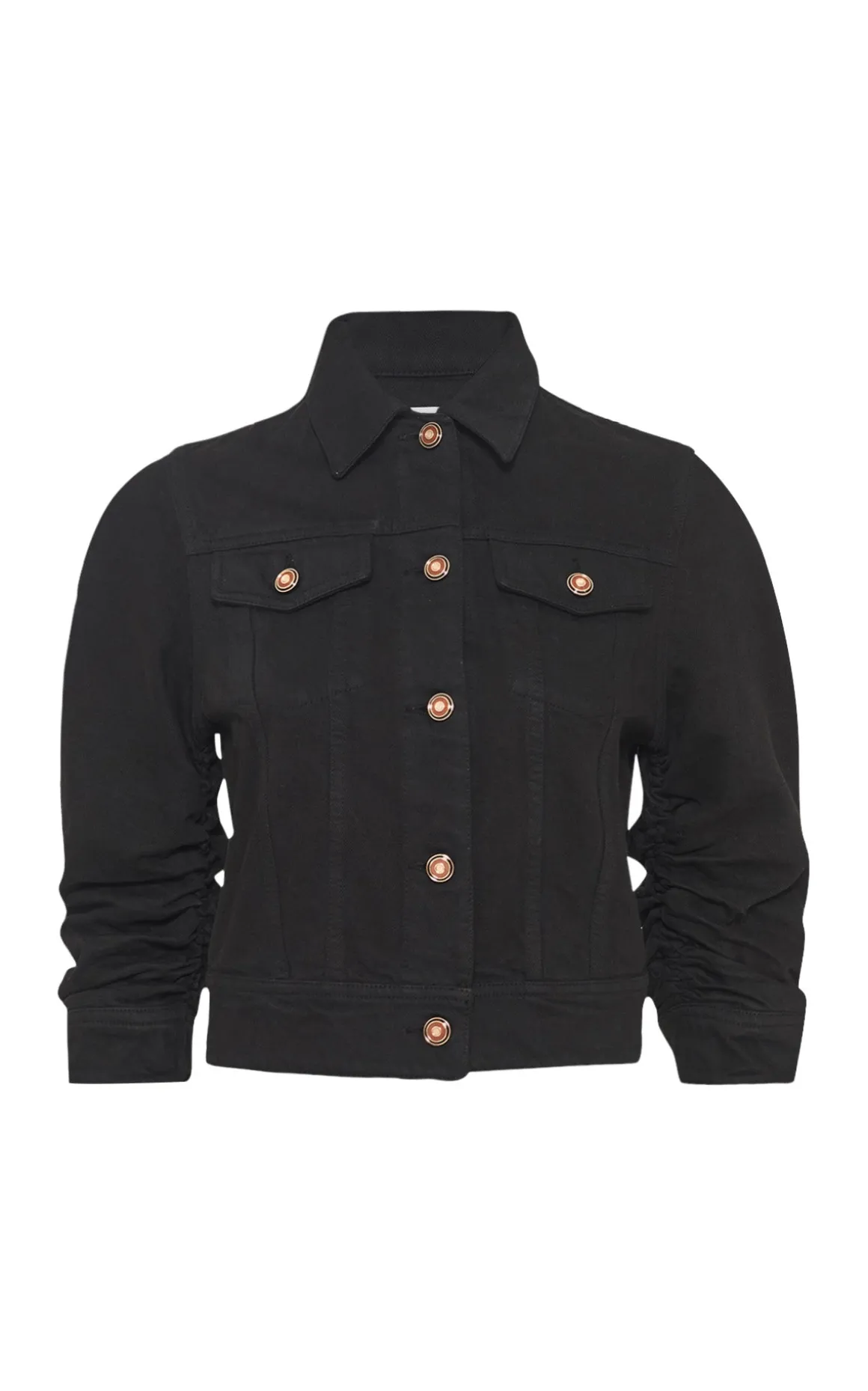Adira Jacket in Black Recycled Cotton Denim