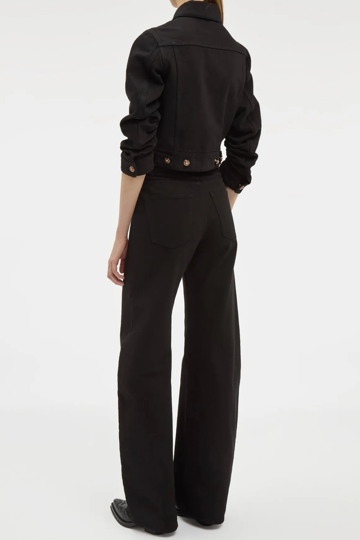 Adira Jacket in Black Recycled Cotton Denim