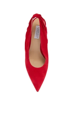Amari Slingback Pump in Scarlet Red Suede