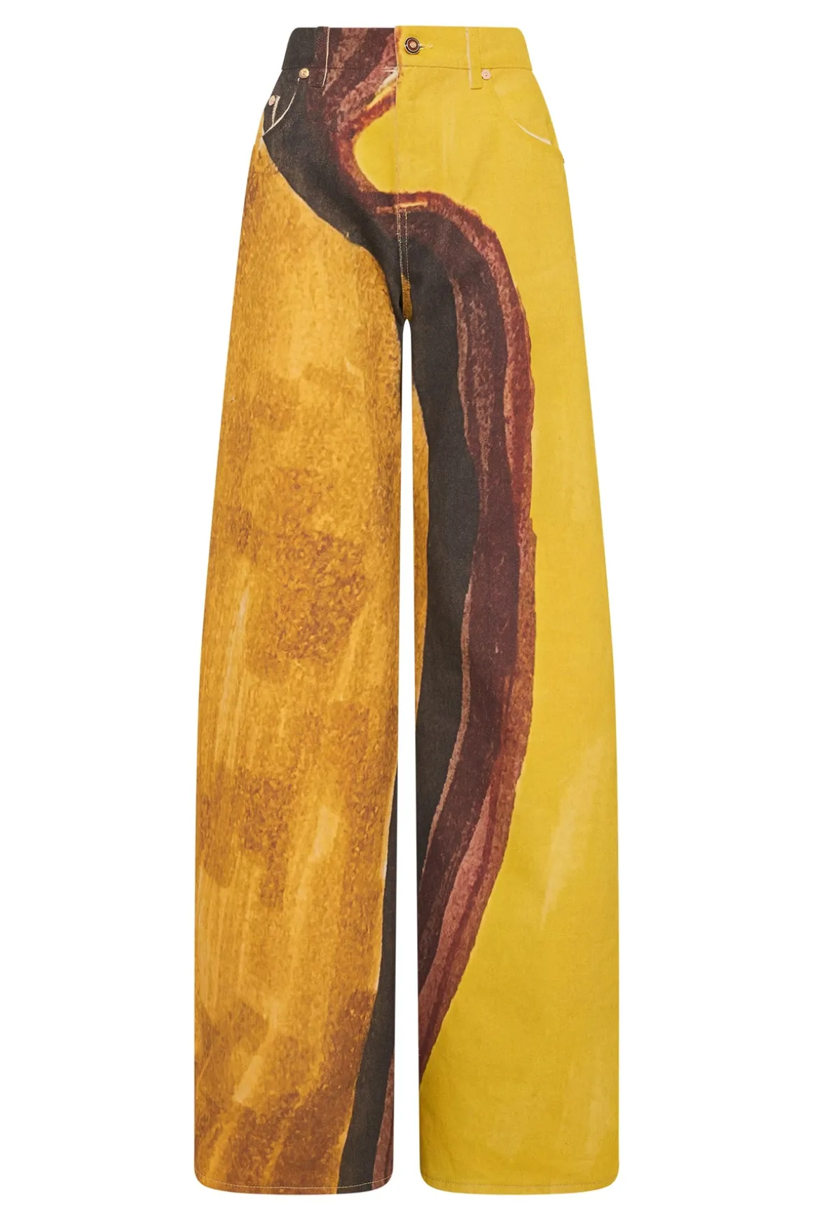 Amoret Barrel-leg Jean in Earth Multi Recycled Cotton Denim