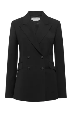 Angela Blazer in Black Sportswear Wool