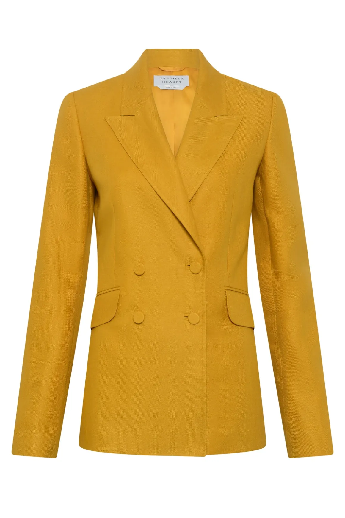 Angela Blazer in Golden Birch Linen Twill