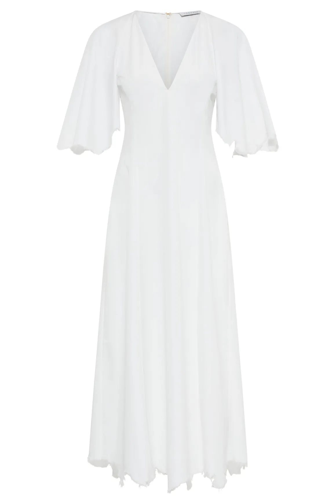 Ansel Midi Dress in White Sea Island Cotton