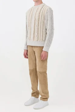 Anthony Five Pocket Pant in Camel Suede