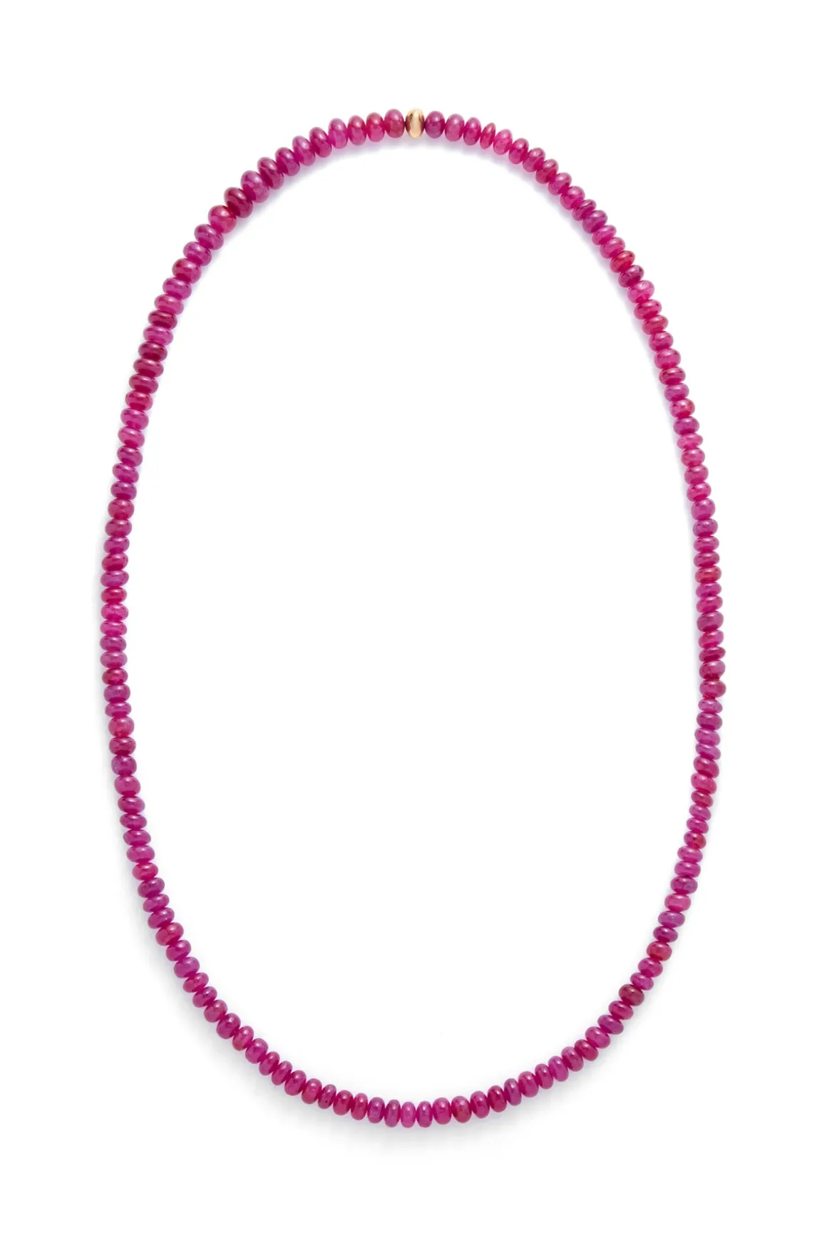 Antique Beaded Necklace in Ruby