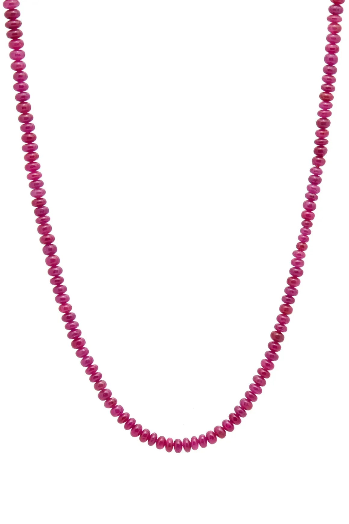 Antique Beaded Necklace in Ruby