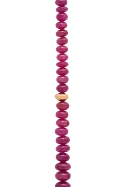 Antique Beaded Necklace in Ruby