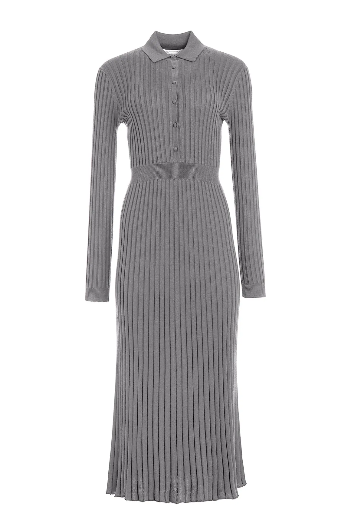 Ardor Knit Maxi Dress in Heather Grey Cashmere Silk