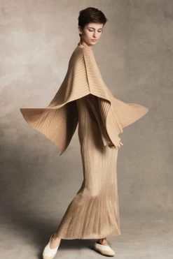 Atira Knit Maxi Dress in Camel Silk