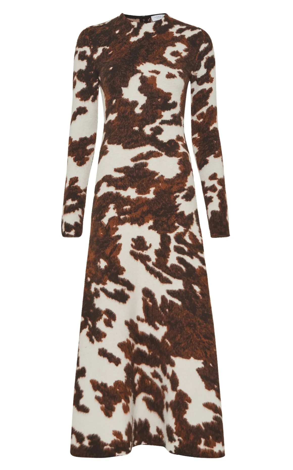 Atticus Knit Maxi Dress in Ivory Cognac Multi Cashmere