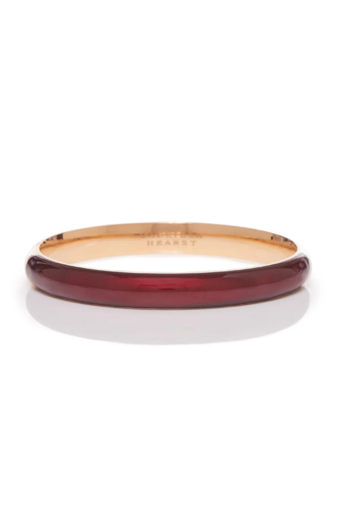Bangle in 18K Rose Gold & Vitreous Red Enamel