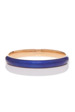 Bangle in 18K Rose Gold & Vitreous Blue Enamel