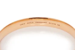 Bangle in 18K Rose Gold & Vitreous Ivory Enamel