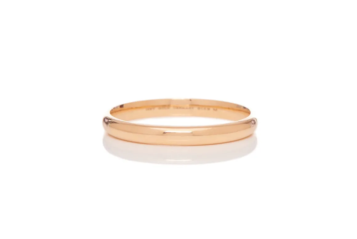 Bangle in 18K Rose Gold & Vitreous Ivory Enamel