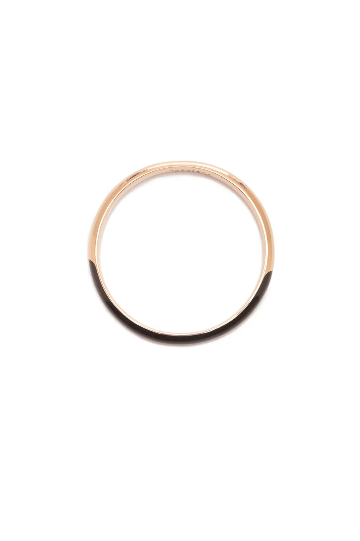 Bangle in 18K Rose Gold & Vitreous Black Enamel