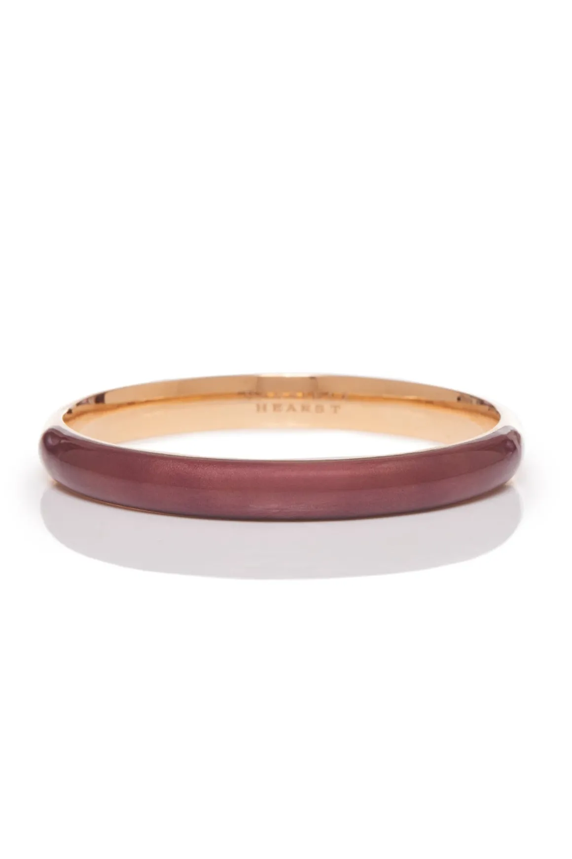 Bangle in 18K Rose Gold & Vitreous Brown Enamel