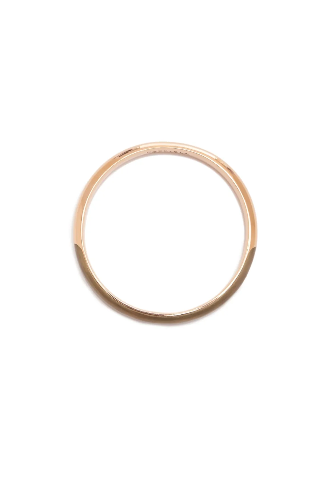 Bangle in 18K Rose Gold & Vitreous Yellow Enamel