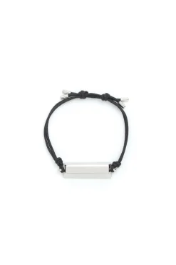 Bar Bracelet in Platinum with Pearls
