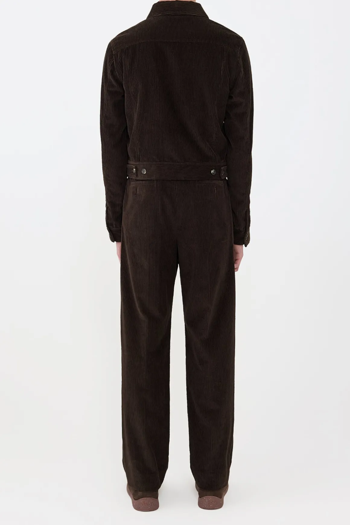 Barry Trucker Jacket in Chocolate Fine Cashmere Corduroy
