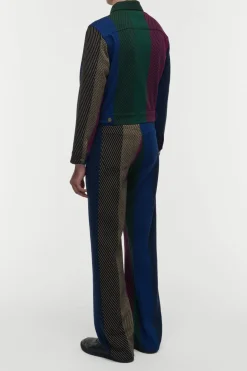 Barry Trucker Jacket in Multi Cashmere
