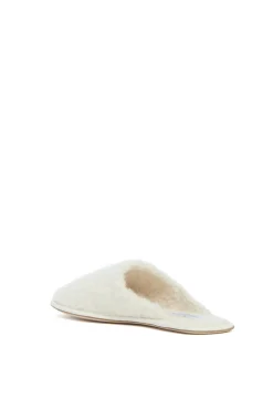 Bristol Slipper in Ivory Cashmere Boucle