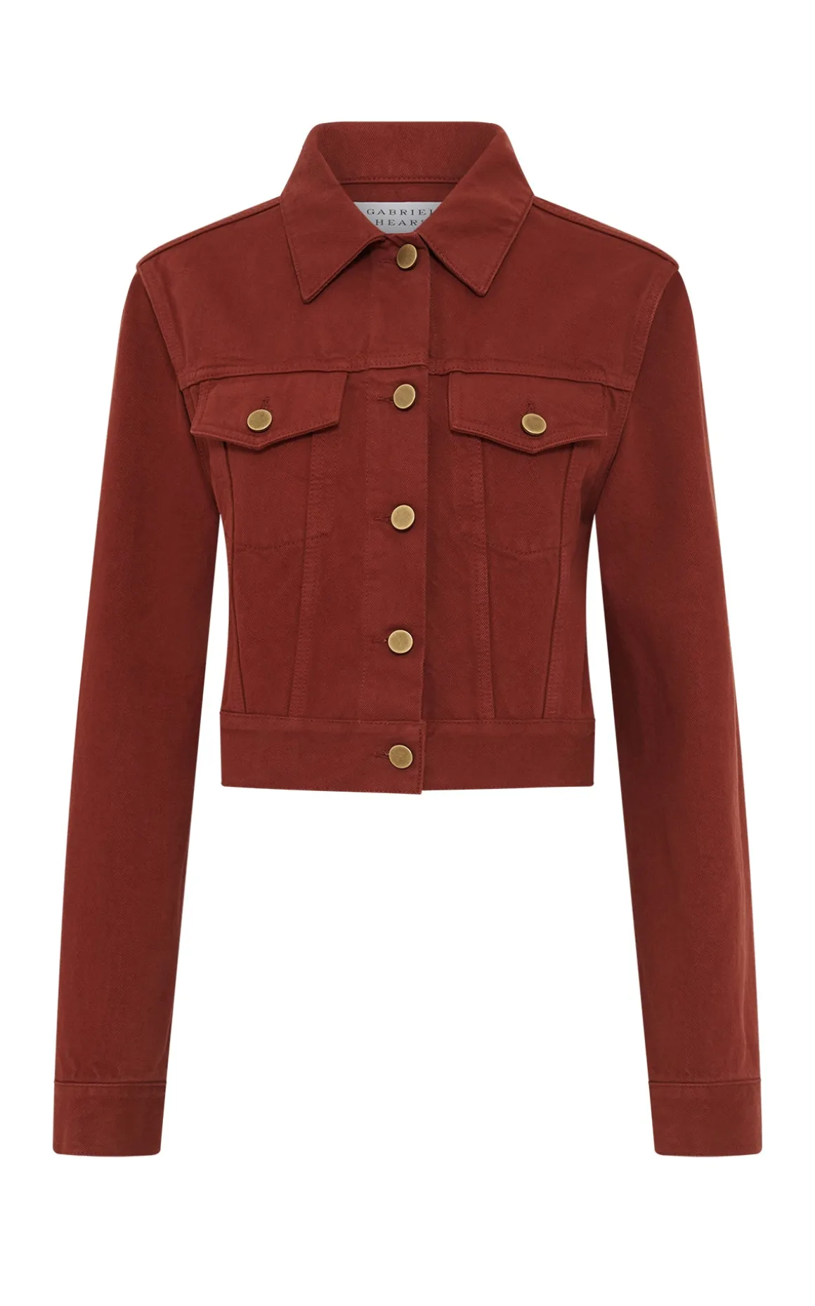 Bronte Jacket in Burnt Sienna Recycled Cotton Denim