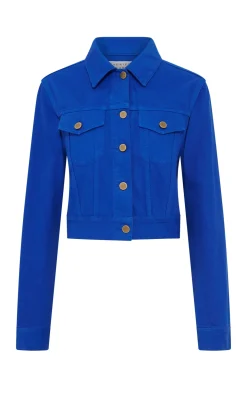 Bronte Jacket in Cobalt Recycled Cotton Denim