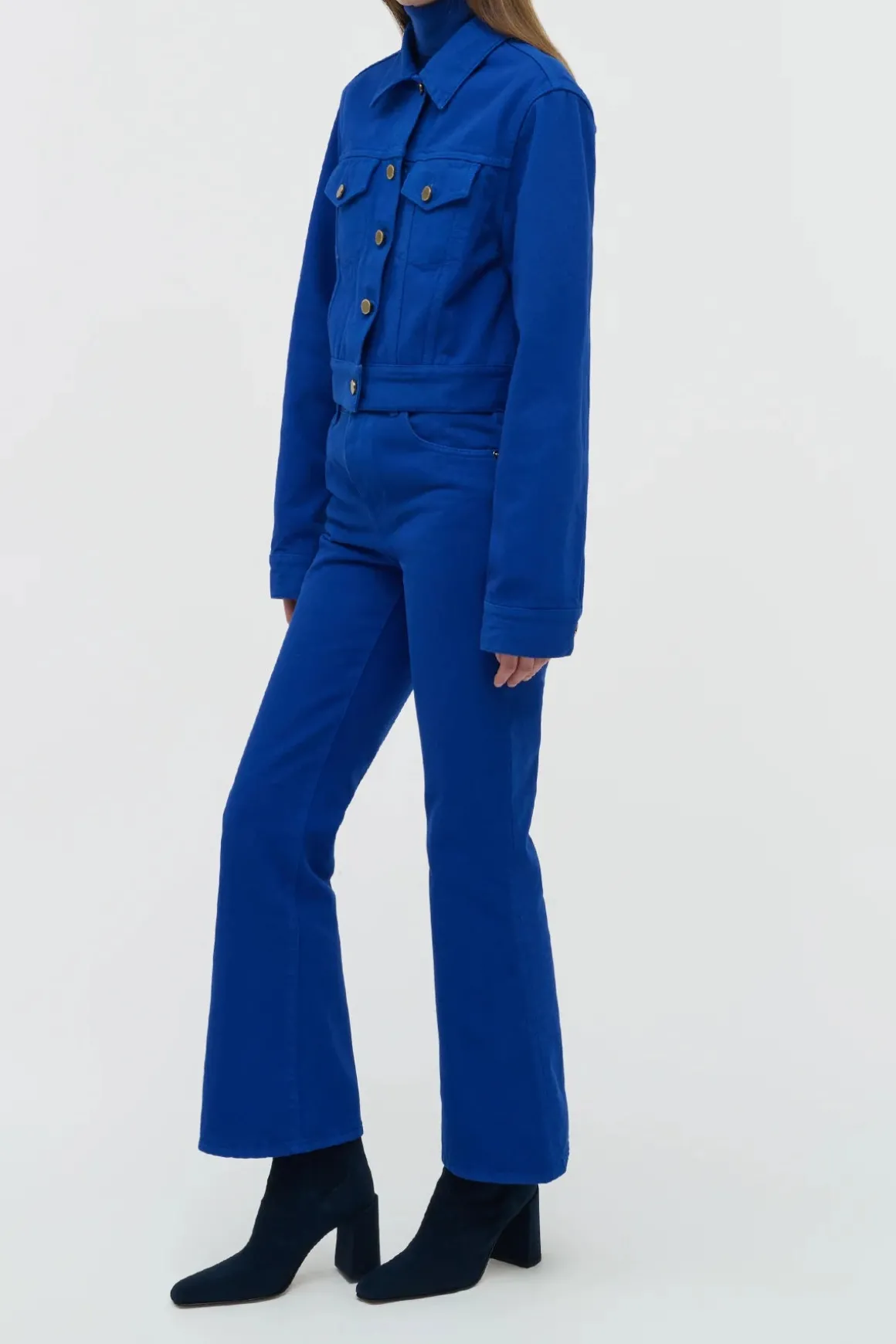 Bronte Jacket in Cobalt Recycled Cotton Denim