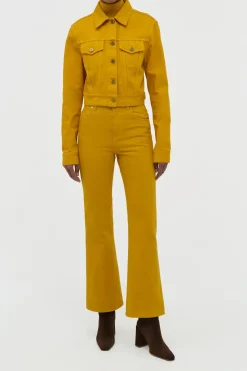 Bronte Jacket in Golden Birch Recycled Cotton Denim