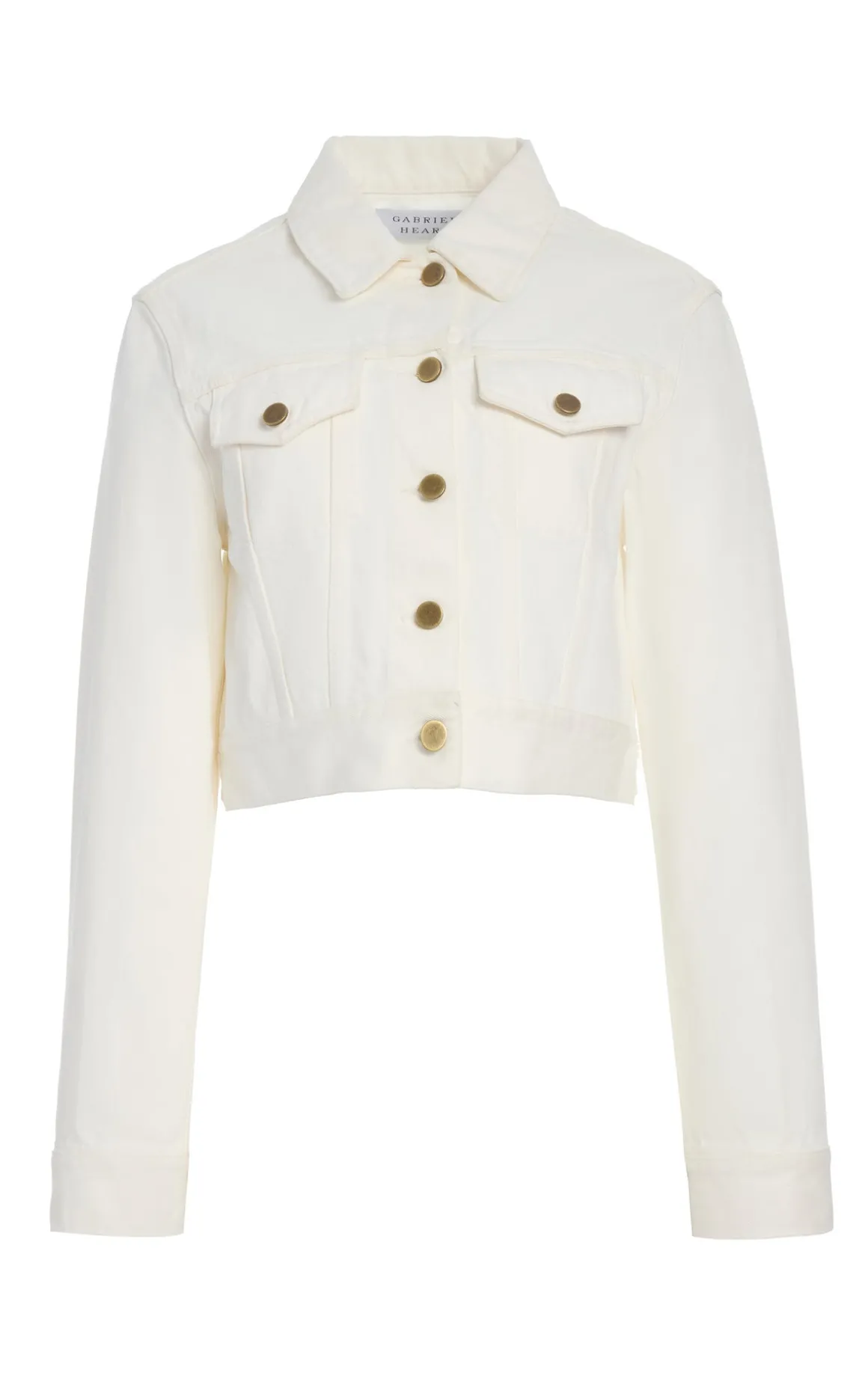 Bronte Jacket in White Recycled Cotton Denim