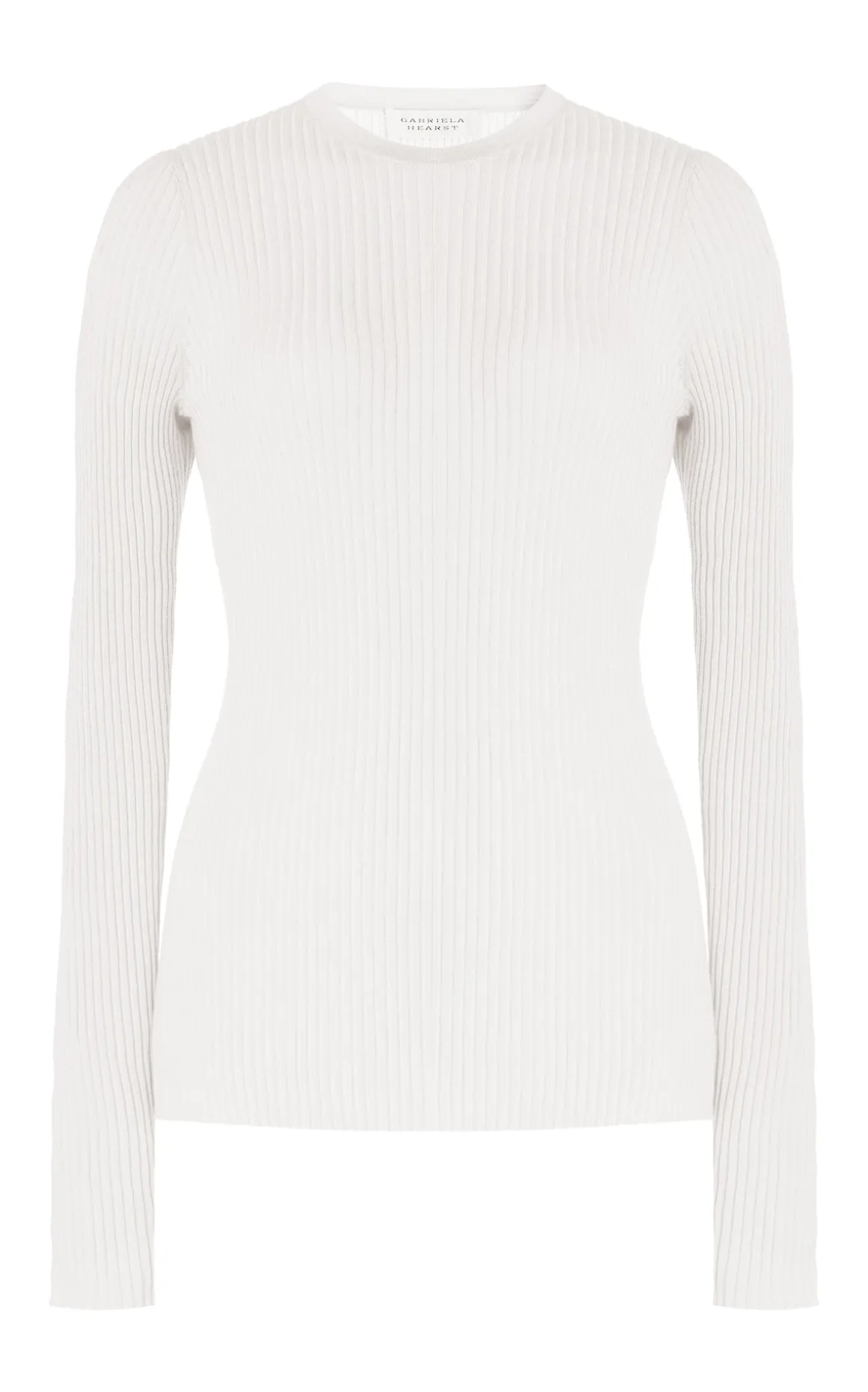 Browning Knit Sweater in Ivory Cashmere Silk