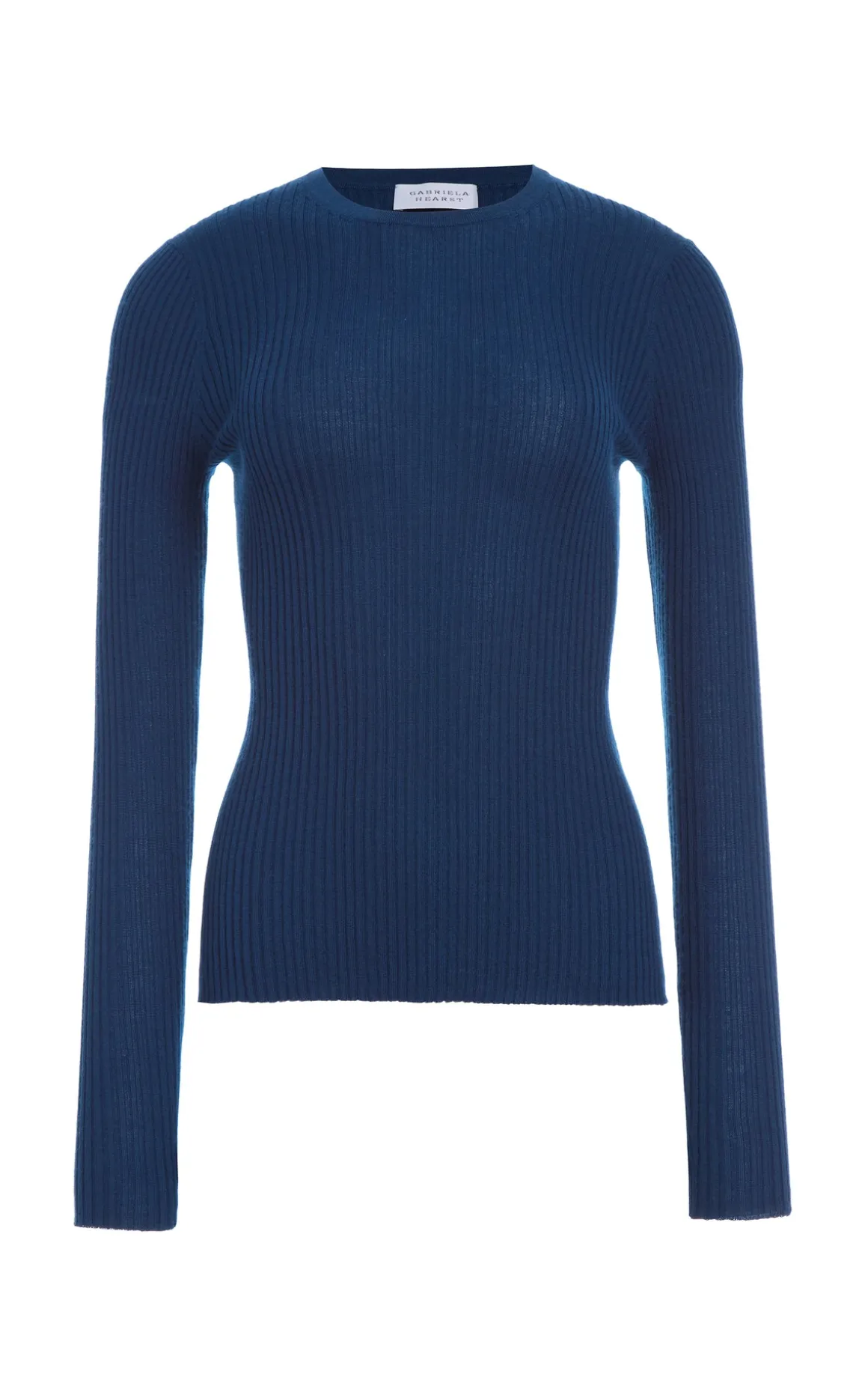 Browning Knit Sweater in Washed Denim Cashmere Silk