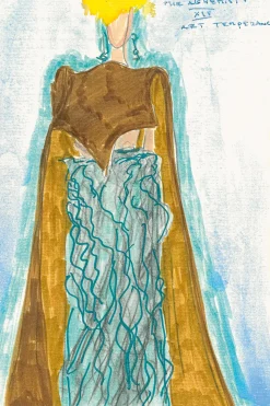 Calian Raw Cut Cape In Cashew Suede