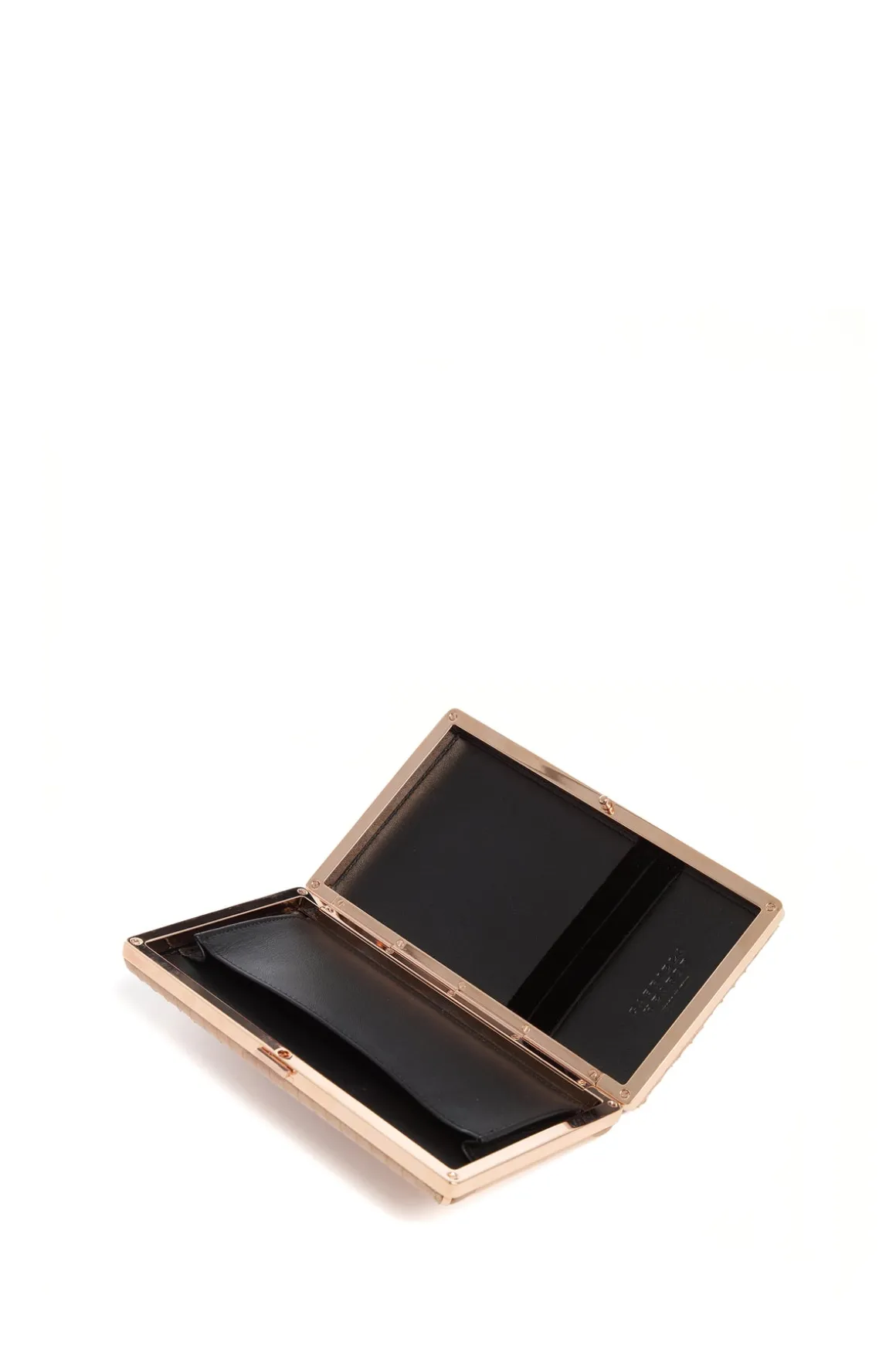 Callas Clutch in Nude Snakeskin & Nappa Leather